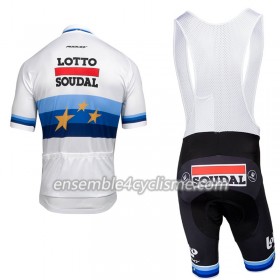 Tenue Maillot + Cuissard à Bretelles 2018 Lotto Soudal Championnats d'Europe